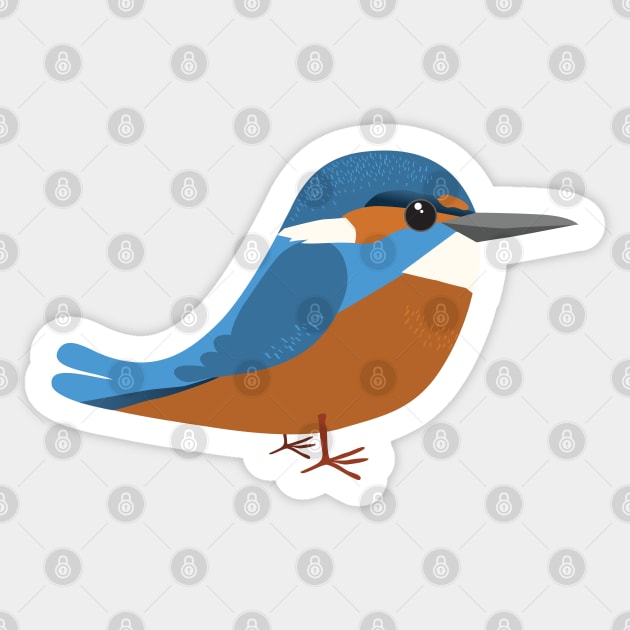 Common king fisher Sticker by Bwiselizzy